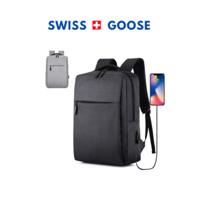 Business Laptop Backpack Multifunctional USB Charging Waterproof Swiss Goose