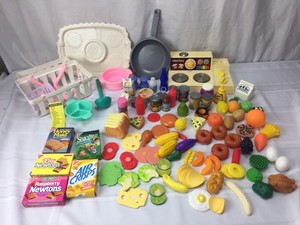 Play Food Lot 113 Pcs Fisher Price Vegetables Fruit Boxed Ketchup