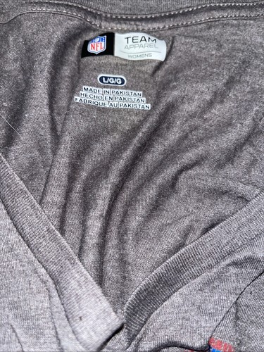 Mujer Equipo NFL Ropa New York Giants Gris Camiseta Talla L Nueva Camiseta de Fútbol - Imagen 4 de 4