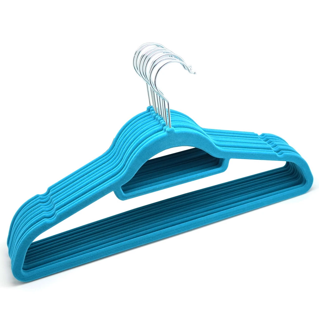 Non Slip Velvet Clothes Hanger Luxury Coat Hangers Cheap Plastic