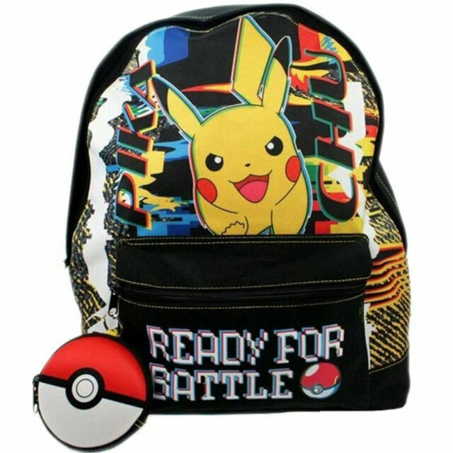  Pokemon Girls Backpack Set, Rucksack Bundle with School Bag,  Pencil Case, Lunch Bag & Water Bottle