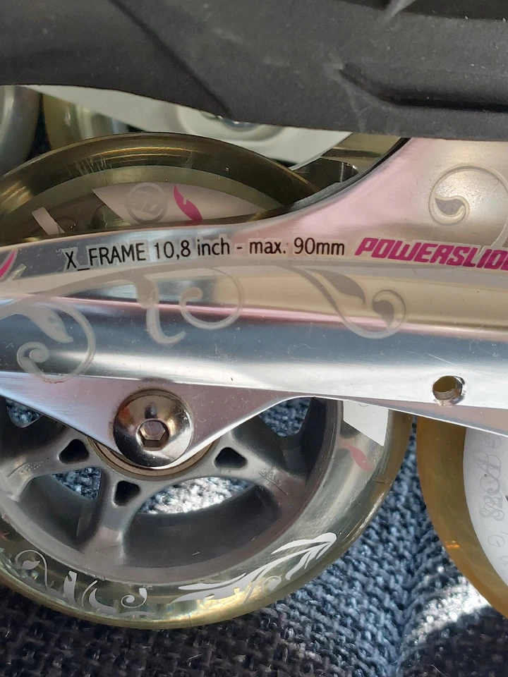 POWERSLIDE Inline Skates 4-teilig Gr 38 Knie Ellbogen Handschoner Neuwertig - Bild 3 von 4