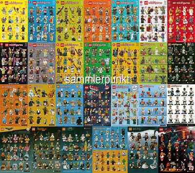 1 LEGO  MINIFIGUREN KOMPLETTSATZ IN DER ORIGINALVERPACKUNG Ihrer Wahl