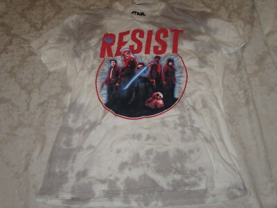 Star Wars Resist Team Think Geek White Men's with Tags Size L Large T-Shirt 