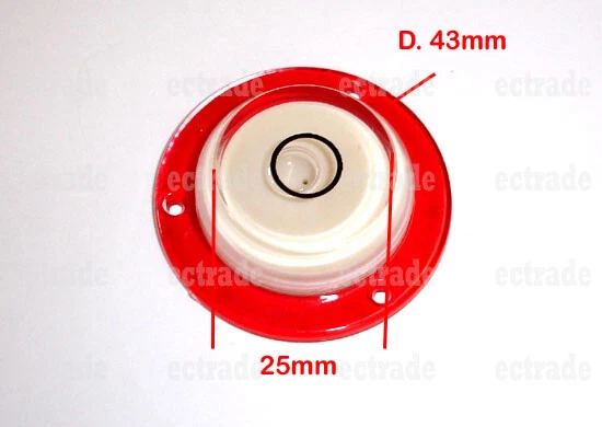 KAPRO #240 1-5/8” 43mm Mini Bulls Eye Surface Level Solid Acrylic Body Hanging - Image 3 of 4