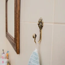 Wall hook,Parrot,Decorative Hooks, Brass hook,Coat Hook, Towel Hook.