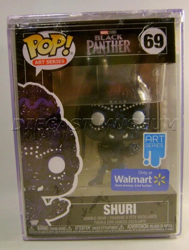 SHURI BLACK PANTHER 69 WALMART ART SERIES MARVEL PLASTIC CASE FUNKO POP 2022