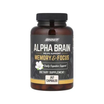 Brain Memory & Focus Capsules Daily Cognitive Supplement for Men&Women 90PCS^