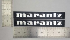 Marantz Speaker Badge Logo Emblem Pair Custom Made - Brushed Silver Color