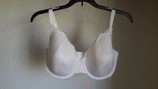 Maidenform Sweet Nothings Lined Lace Trim Bra Size 36DD 8069 White Pre-owned