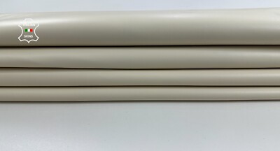 IVORY Metis smooth Italian Lambskin Lamb leather 2 skins 11sqf 1.0mm #C3487