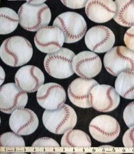 Baseball Sports Tossed Baseballs Novelty Nursery Quilt Anti Pill Fleece 29"x44"