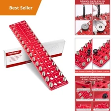 Thread Checker Gauge Set, 30 Size Nut & Bolt Identifier, Precision CNC Machined,