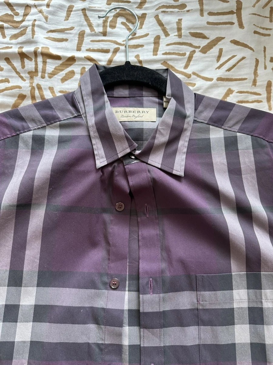 Burberry Stretch Cotton Poplin Shirt Sky Blue