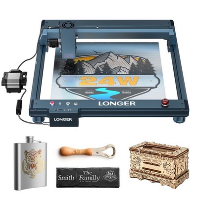 Longer B1 24W Laser Engraver CNC with Auto Air Assist DIY Wood Acrylic Engraver