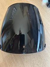 Casco de moto-snap shield visera burbuja humo oscuro