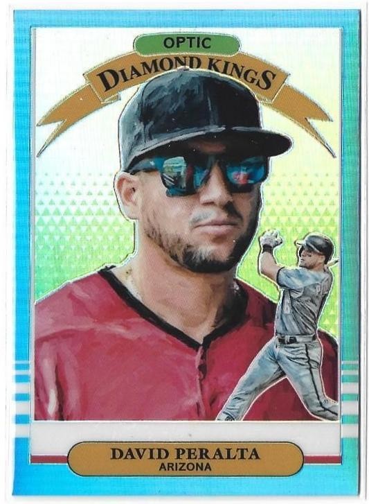 David Peralta 2019 Panini Donruss Optic Carolina Blue Prizm #/50