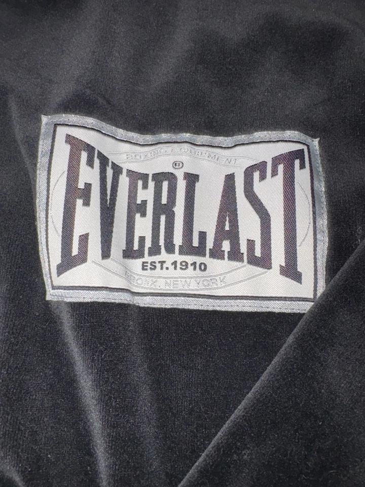 Chaqueta Everlast Cremallera XL Negra Velourcore Y2K Athleisure Lounge Athleisure Foto 2 de 4
