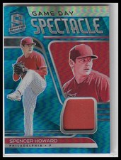 2021 Spectra Game Day Spectacle Jerseys Neon Blue #GDJ-SH Spencer Howard #/50