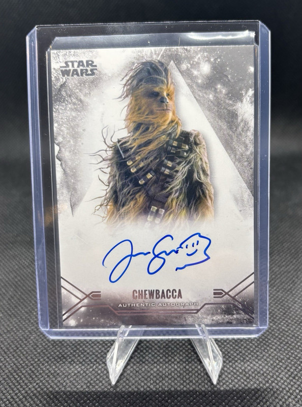2025 Topps Stellar Signatures Star Wars Chewbacca Auto Joonas Suotamo SSA-JS
