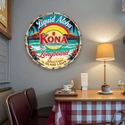 Vintage Kona Brewing Co. Surf Beer Aluminum Sign - Tin Metal Signs 8x8 Inch Tr