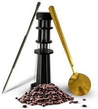 WDT Tool with 8 Needles (0.4mm) Espresso Distribution Tool Set w/Art Pen & Spoon