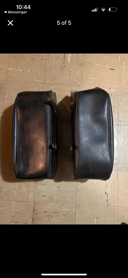 ¡ROBO! $35 2 Juegos de Alforjas de Cuero Willie and Max 2 CONJUNTOS DE 2 BOLSAS ¡BONITAS! Foto 2 de 4