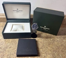 Frederique Constant Classics Index Automatic (Blue) Stainless Steel Men's Watch