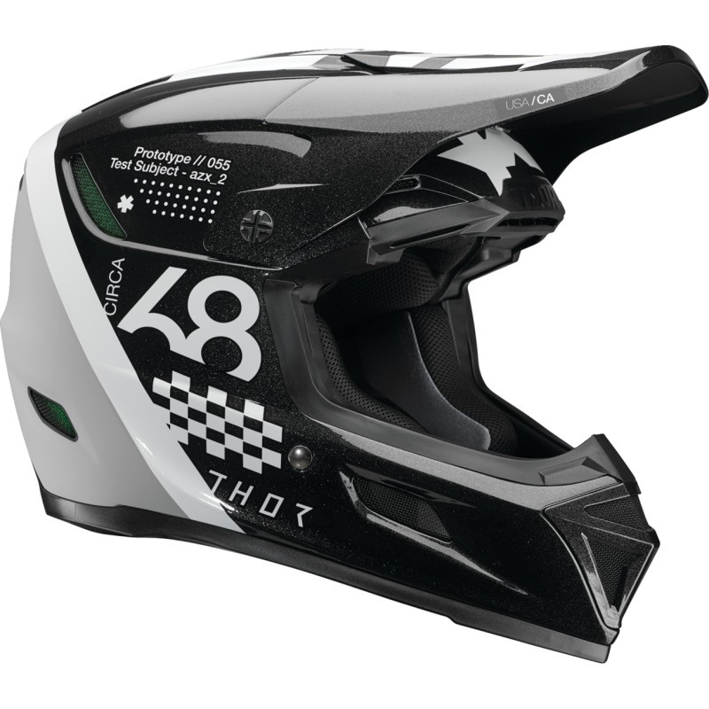 composite helmets motorcycle Thor 0110-8777 Reflex Sport Composite Helmet Md Black