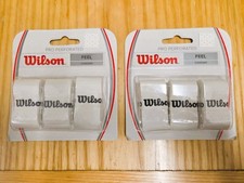 Image of Wilson Pro Perforated Tennis Overgrips – 6 Grips (2 Packs), Genuine & Sealed