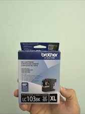 NEW OEM - BROTHER LC103BK BLACK INK CARTRIDGE - 07/2027