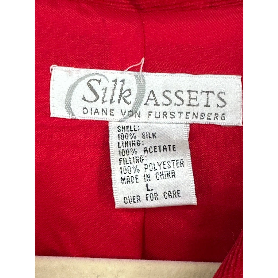 Chaleco Chaqueta Acolchada Diane von Furstenberg Silk Assets Convertible Exterior L Foto 3 de 4