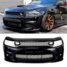 For 2015-2023 Dodge Charger SRT Style Front Bumper w/Dual Air Inlets Grille Kit