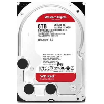10xWestern Digital Red 6TB WD60EFAX 256MB SATA 3.5" Internal Enterpris HDD OEM