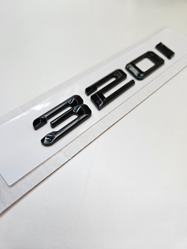 320d Emblem Zubehör für BMW 3er Schwarz matt Glanz Chrome Schriftzug Sticker NEU - Bild 2 von 6