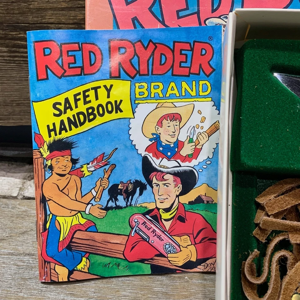 Red Ryder de la década de 1990, el primer cuchillo de un niño, manual de seguridad gratuito, en caja Foto 4 de 4