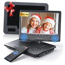 12.5" Portable DVD Player for Car, 10.5" HD Swivel Screen with Car Headrest A