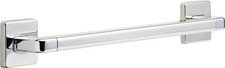 18" Angular ADA Grab Bar - Modern Decorative Polished Chrome, Bath Safety