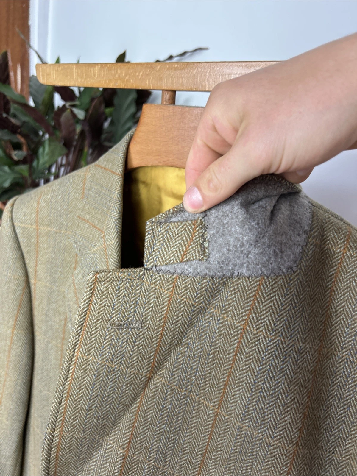 Sport Saxony Tweed Shooting Action Back HACKING Norfolk Blazer Jacket (42S) - product detail image 8