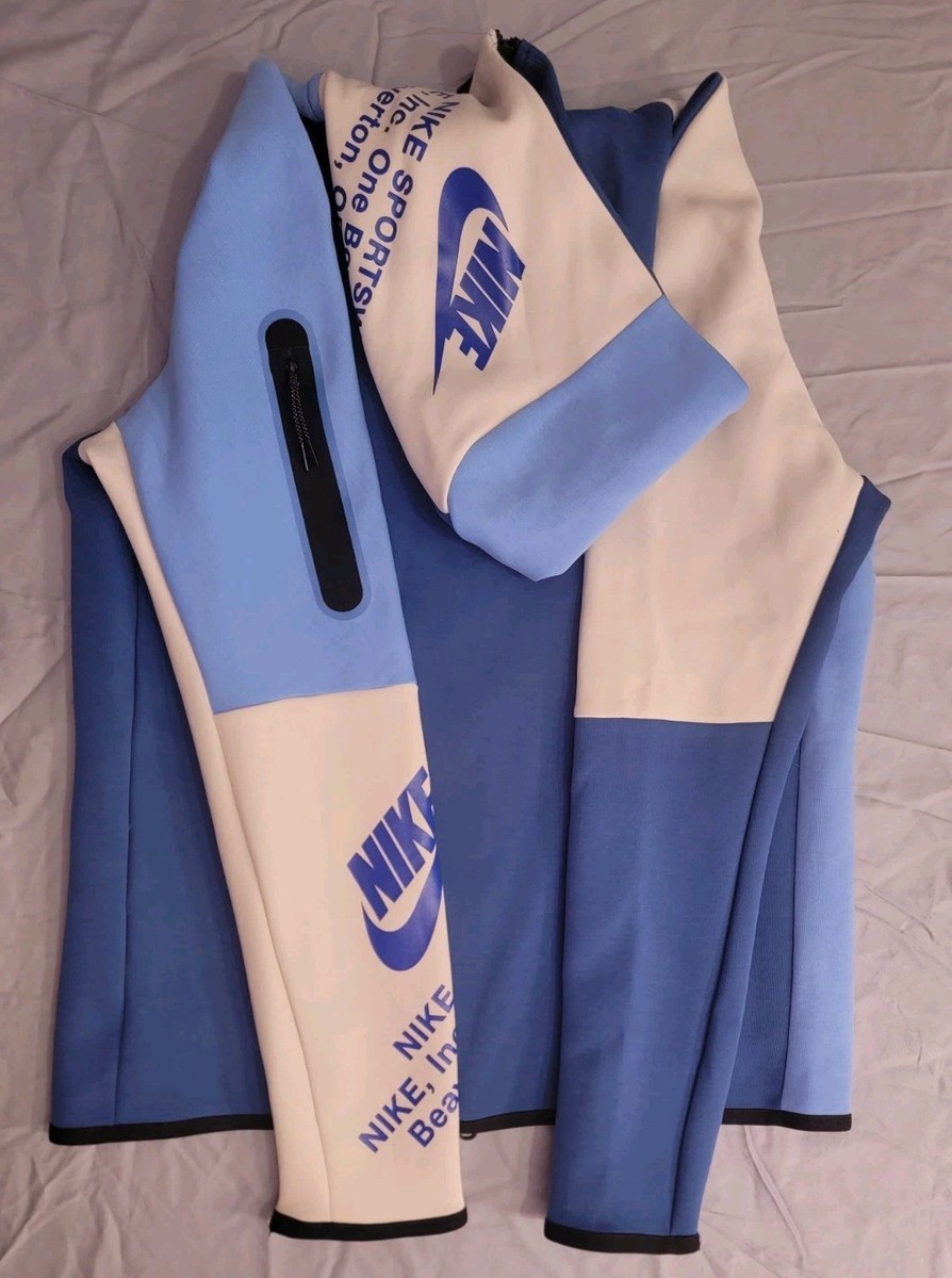 NIKE SPORTSWEAR TECH FLEECE GRAPHIC F-Z HOODIE DARK MARINE/BLUE