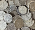 90% Silver Roosevelt Dimes Lot of 5  $0.50 Face Value