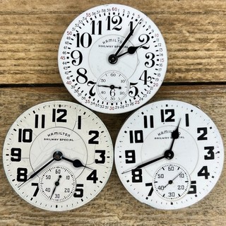 16s Hamilton Pocket Watch Movements Grade 992B 21 Jewels Adjusted 6 Pos