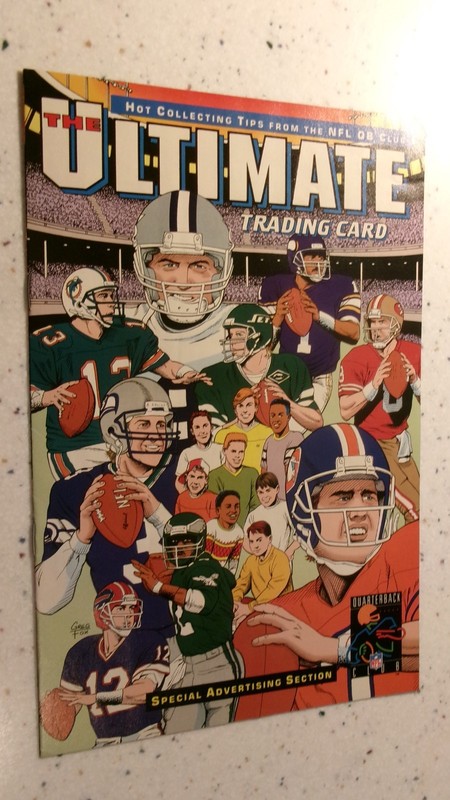 THE ULTIMATE TRADING CARD comic...MARVEL...1994...new...NFL QBs...ELWAY, MOON, +