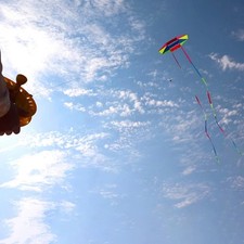 Colorful Kite for Kids Adults Large Flying Toy for Garden Backyard Grassland