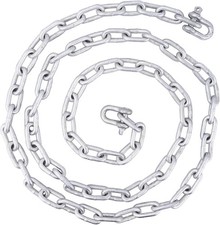 Galvanized 5/16" Anchor Chain 2 PCS 3/8" Anti-Off Shackles, Boat Anchor Chain...