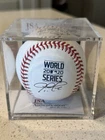 Justin Turner 2020 World Series hand signed baseball.  JSA# AF92905 - Dodgers