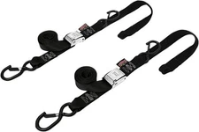 Powertye 1.5" Fat Straps w/ Soft-Tye & Secure Hooks Black