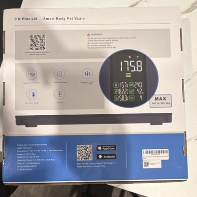 Fit Plus LN Smart Body Fat Scale Dark Blue, High-Precision, LED Display