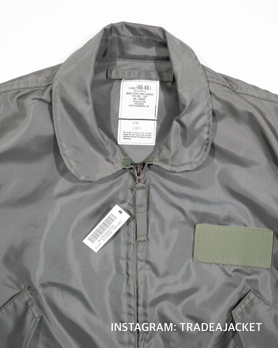 DEADSTOCK CWU-36/P FLYER’S JACKET NOMEX (TOP GUN MAVERICK) X-LARGE (46-48)