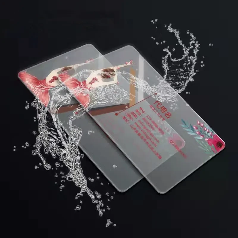 200PCS Custom Frosted Plastic Business Card Visit Waterproof PVC Identity Card - Image 2 of 4